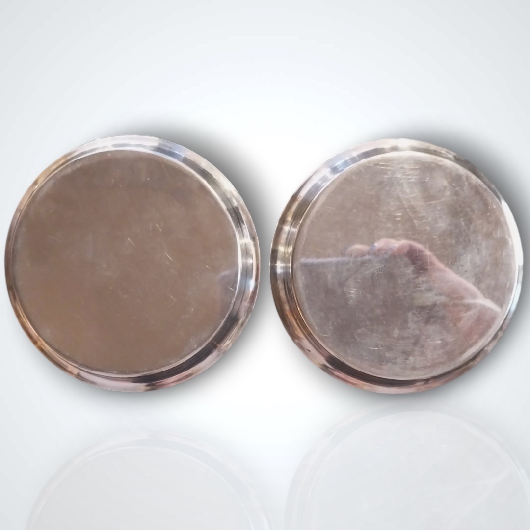 Hermès, Pair Of Silver-plated Bottle Coasters, 20th Century-photo-3