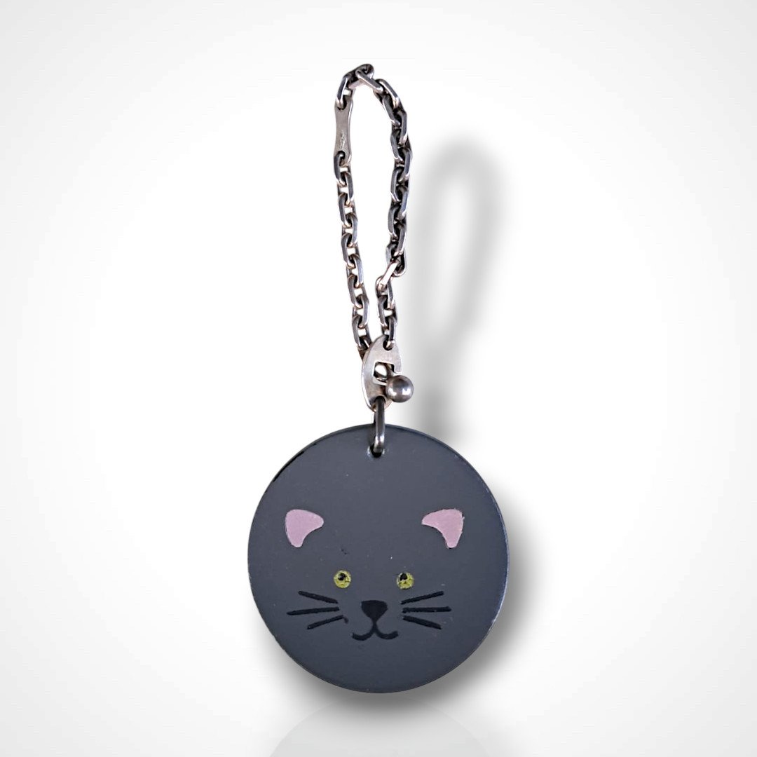 Hermès, porte-clé chat, XXe