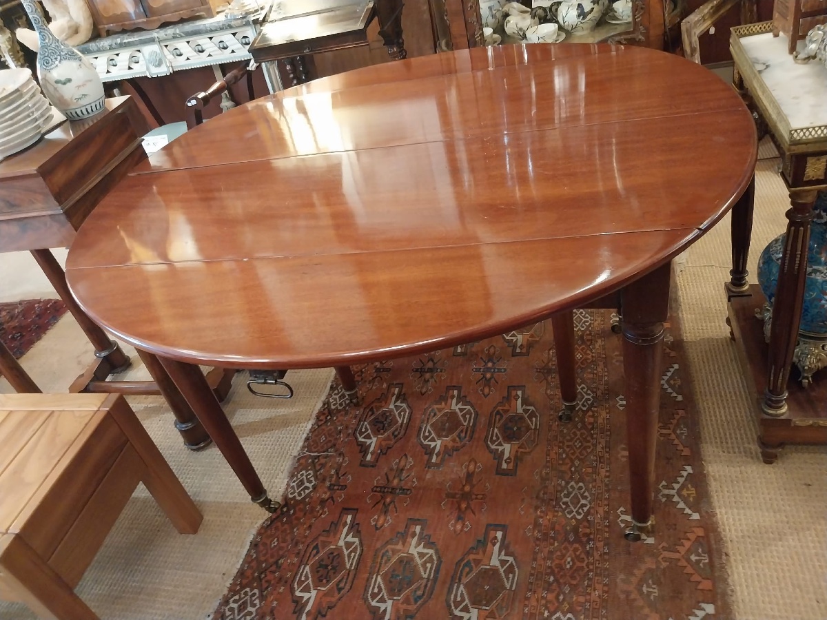 Table en acajou à volets, fin XVIII-photo-1