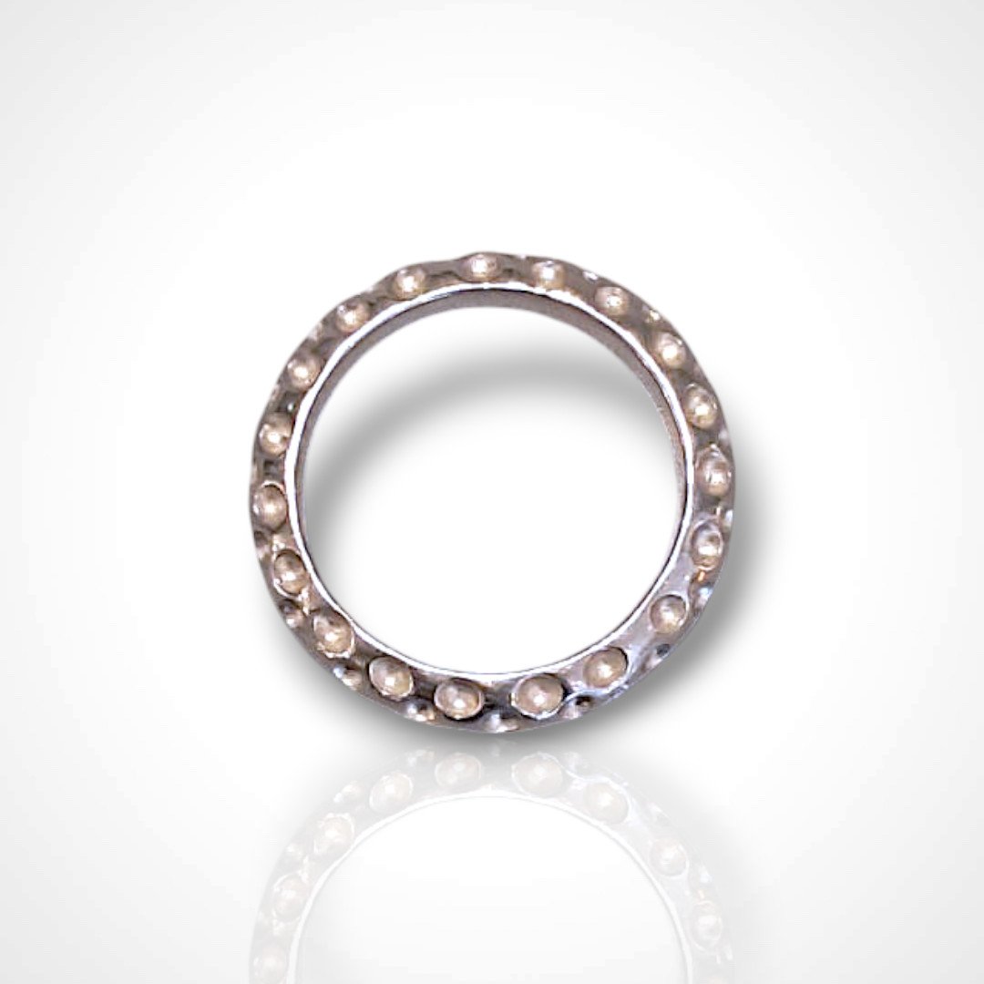 Hermès, Silver-plated Metal Scarf Ring, 20th Century-photo-3