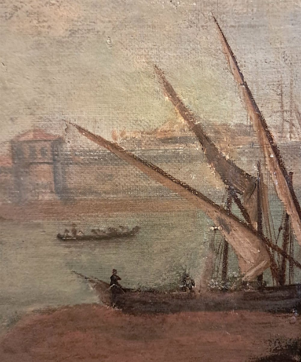 In The Style Of Claude Joseph Vernet, Seascape, Circa 1800-photo-2