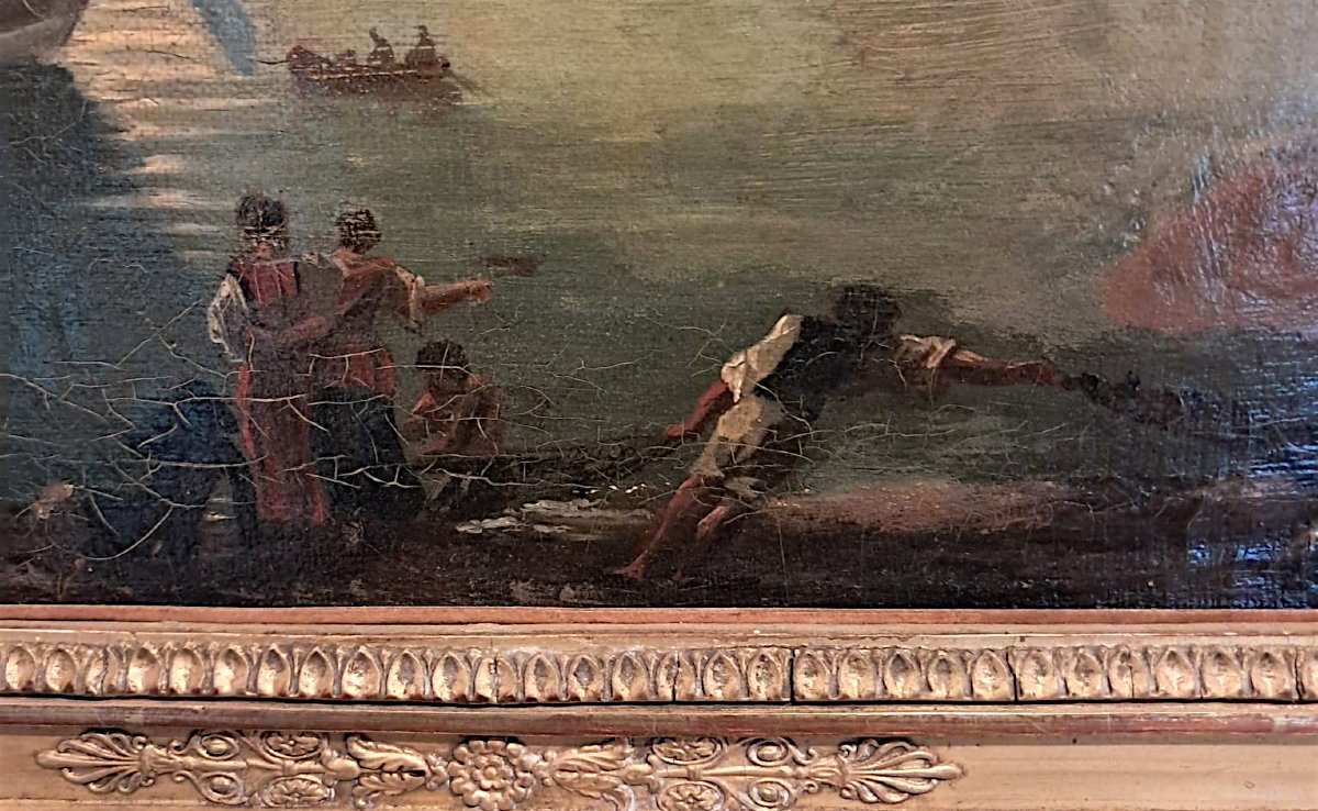 In The Style Of Claude Joseph Vernet, Seascape, Circa 1800-photo-5