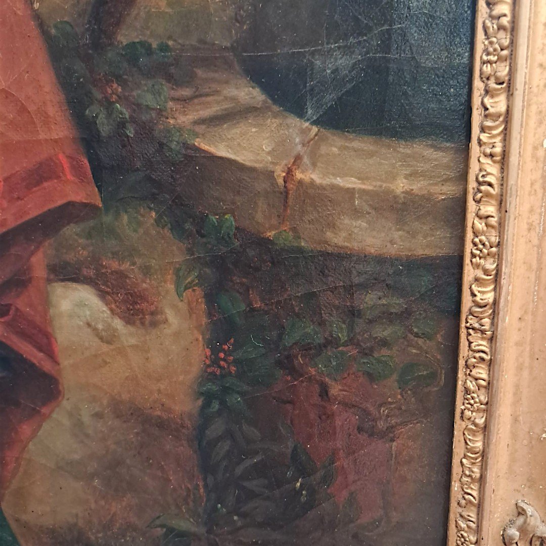 Dans le goût de Jean Augustin Franquelin, jeune mère et son enfant, XIXe-photo-2