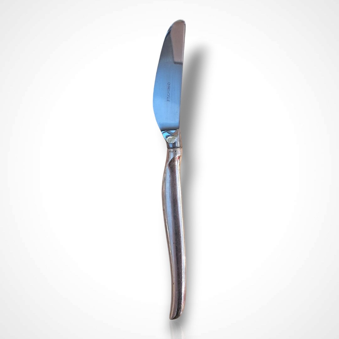 Lino Sabattini For Christofle, Silver-plated Cutlery, "orly" Model, 20th Century-photo-1