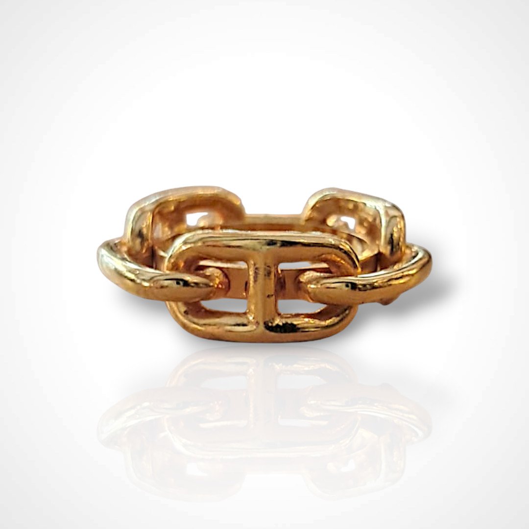 Hermès, "régate" Scarf Ring, Metal, 20th Century-photo-2
