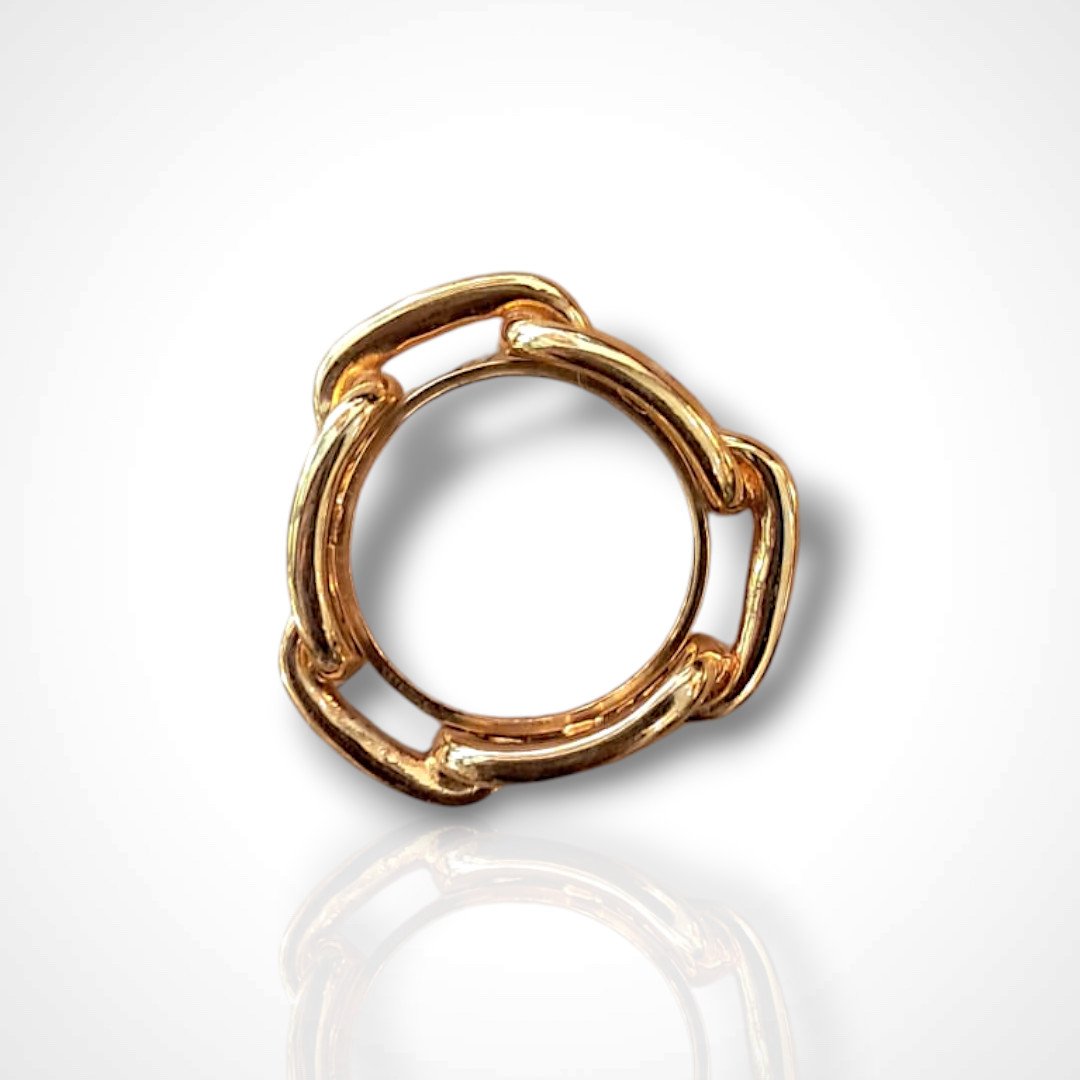 Hermès, "régate" Scarf Ring, Metal, 20th Century-photo-3