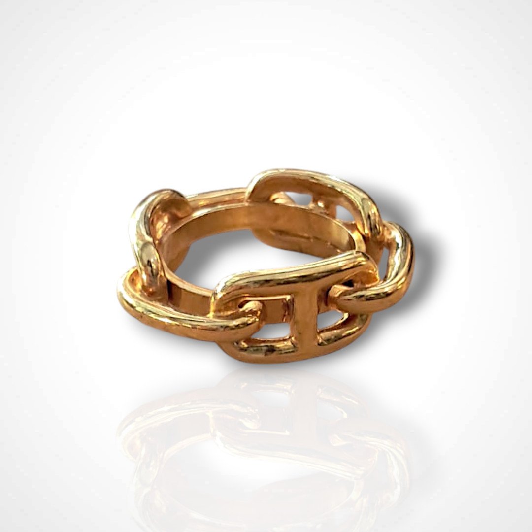Hermès, "régate" Scarf Ring, Metal, 20th Century