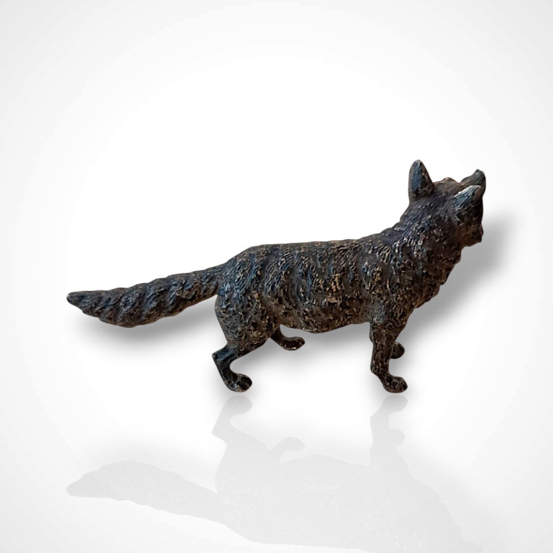 Vienna Bronze In The Shape Of A Fox, Late 19th–early 20th Century-photo-4