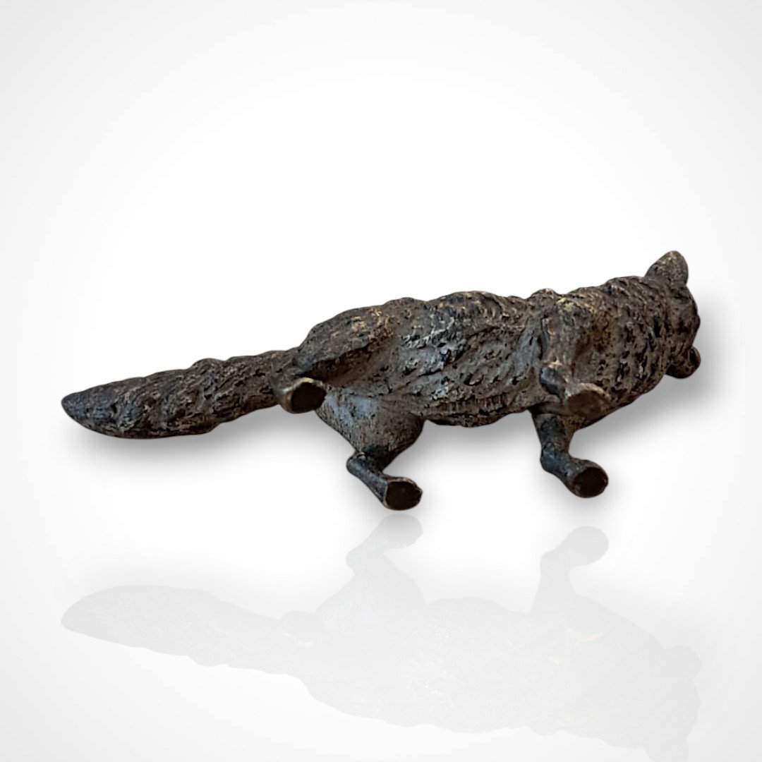 Vienna Bronze In The Shape Of A Fox, Late 19th–early 20th Century-photo-2