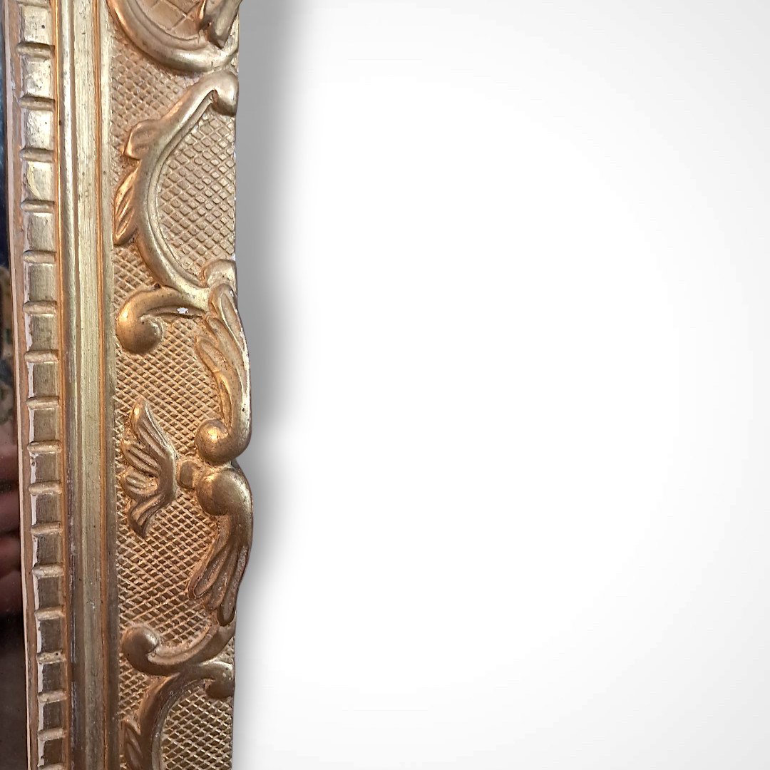 Miroir en bois doré, début XVIIIe-photo-4
