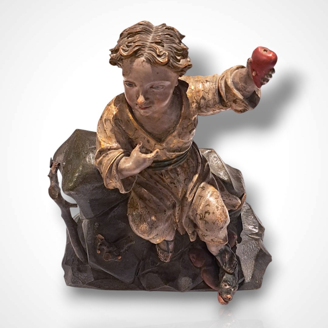 Wooden Sculpture Depicting The Infant Jesus, Late 18th–early 19th Century-photo-2