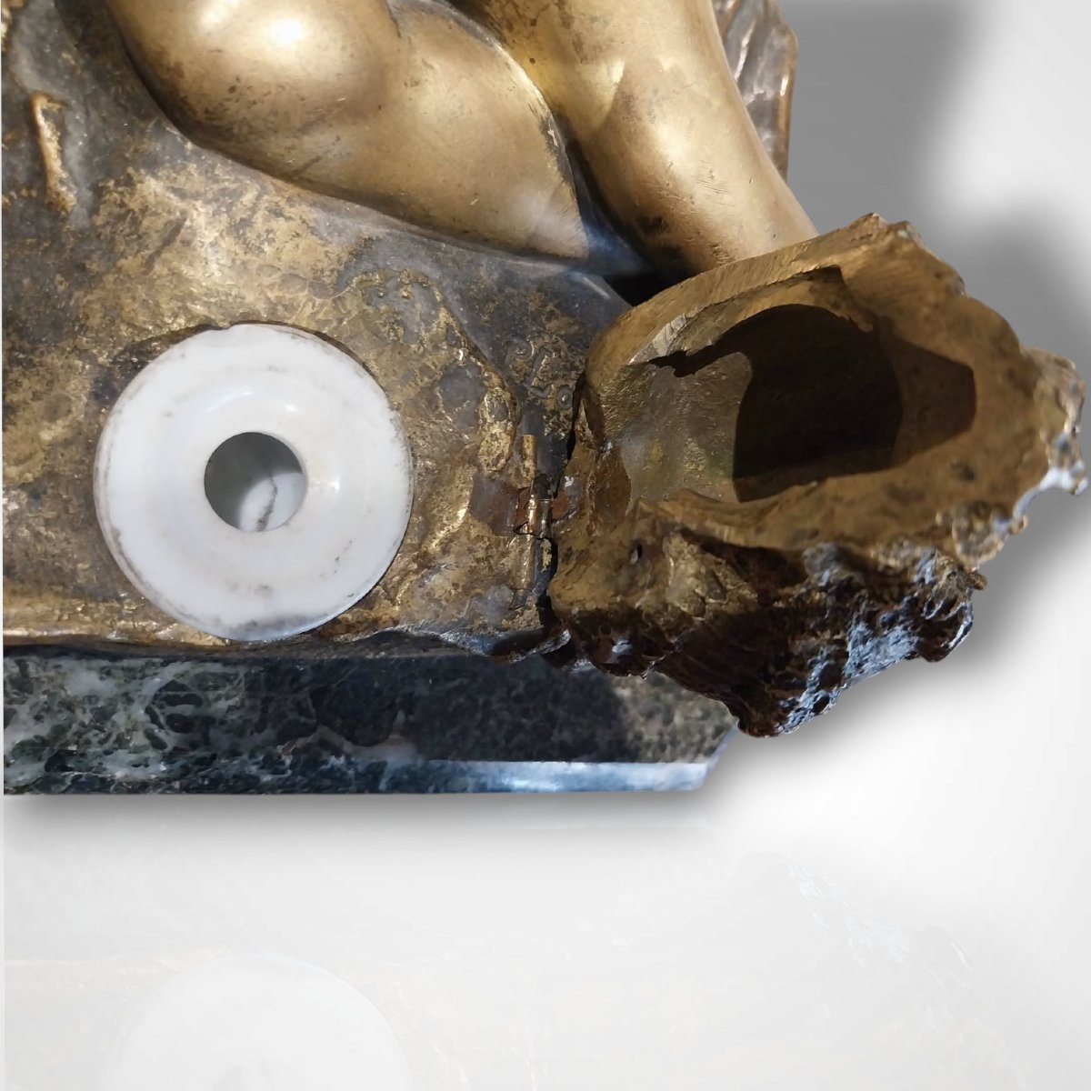 Paul-louis Loiseau-rousseau (1861–1927), Bronze Sculpture, Reclining Nude Woman, 20th Century-photo-5
