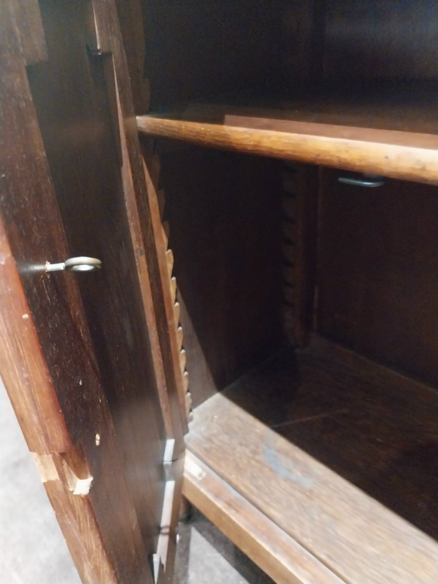 Small 19th-century Antique Piece Of Furniture.-photo-5
