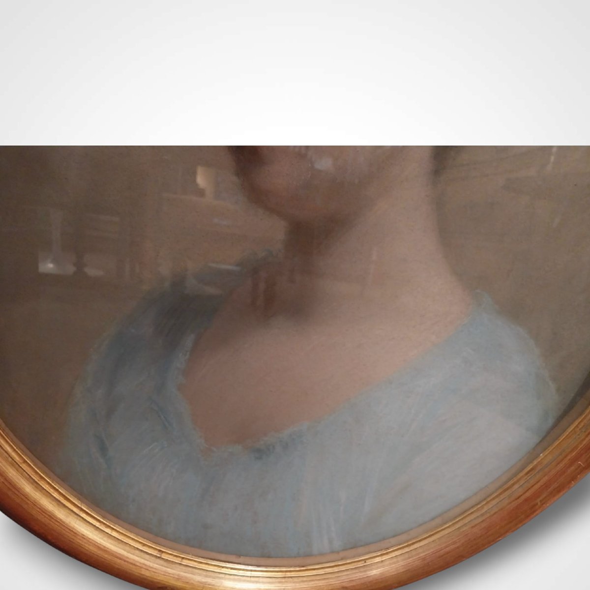 Portrait Of A Woman, Pastel, 20th Century-photo-1