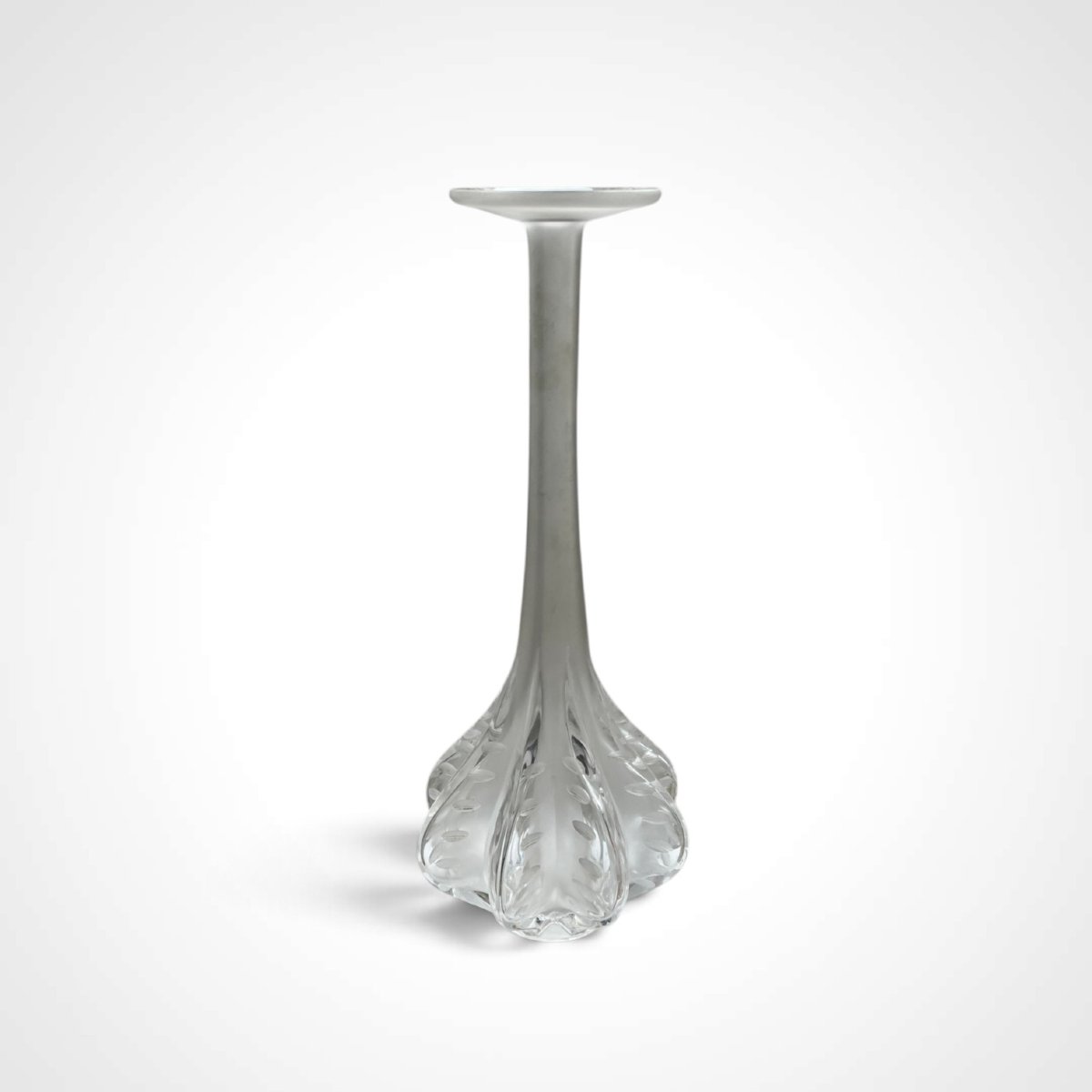 Lalique "marie-claude" Single-flower Vase, 20th Century -photo-2