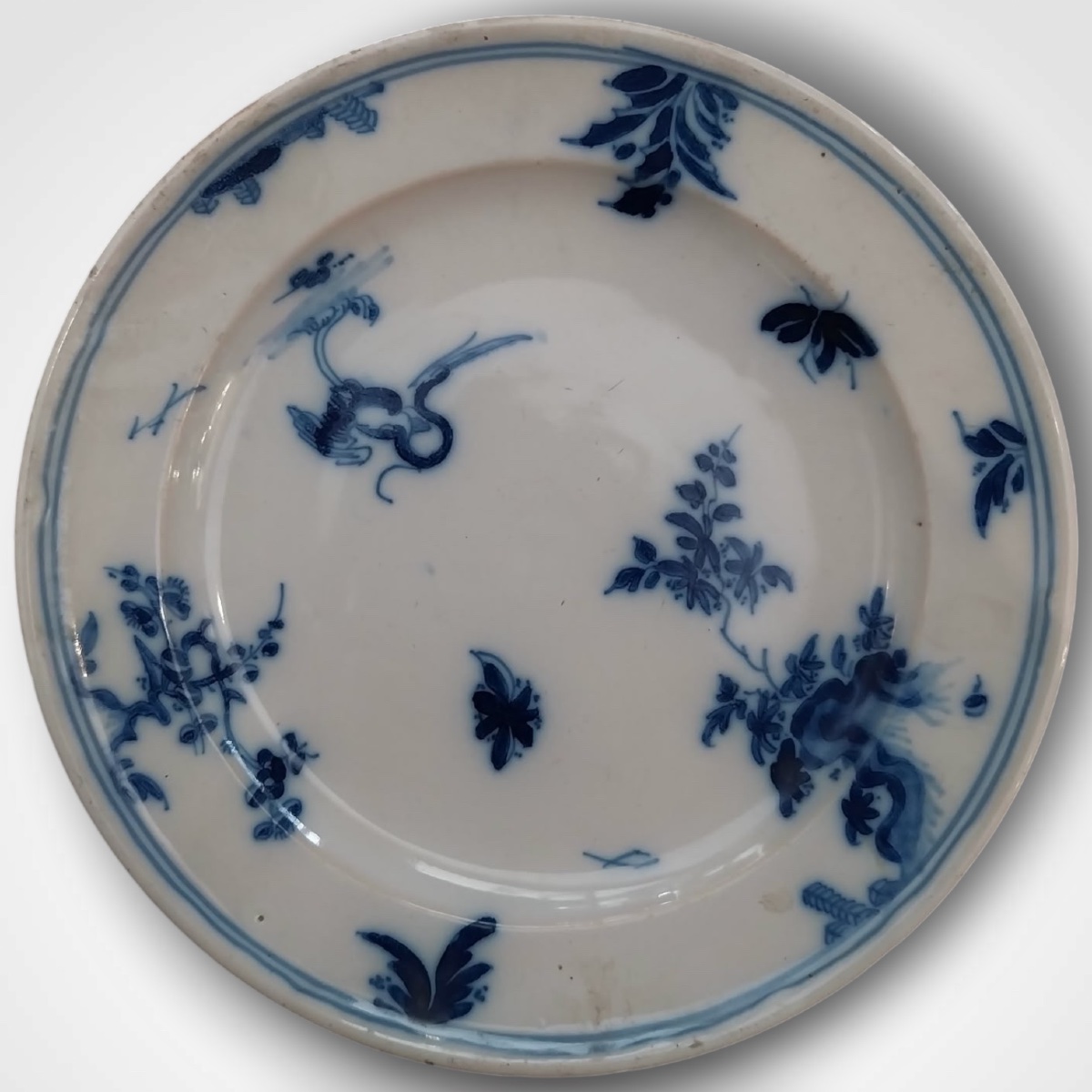 Manufacture Leroy, Set Of 5 Marseille Earthenware Plates, 18th Century.-photo-2