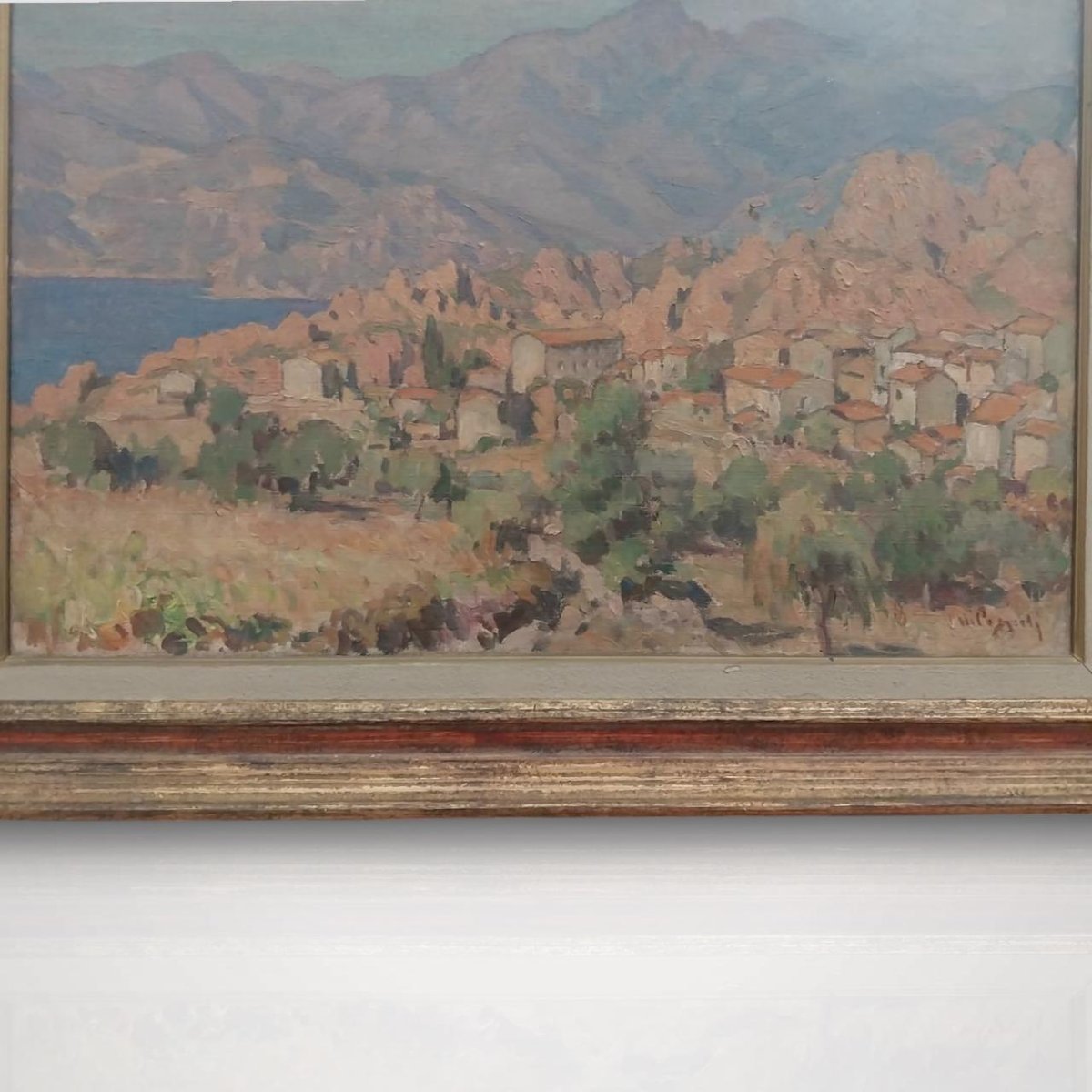 Marcel Dominique Poggioli (1882–1959), Landscape, Oil On Canvas, 20th Century-photo-2