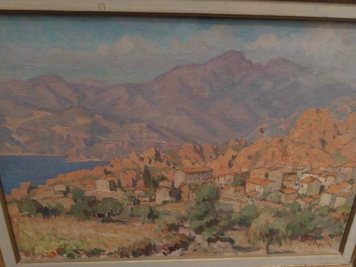 Marcel Dominique Poggioli (1882–1959), Landscape, Oil On Canvas, 20th Century-photo-3