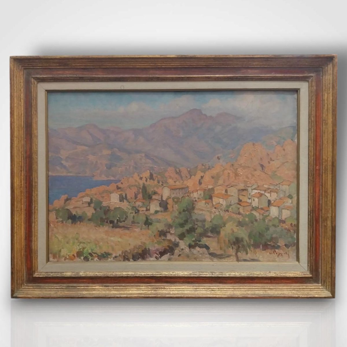 Marcel Dominique Poggioli (1882–1959), Landscape, Oil On Canvas, 20th Century