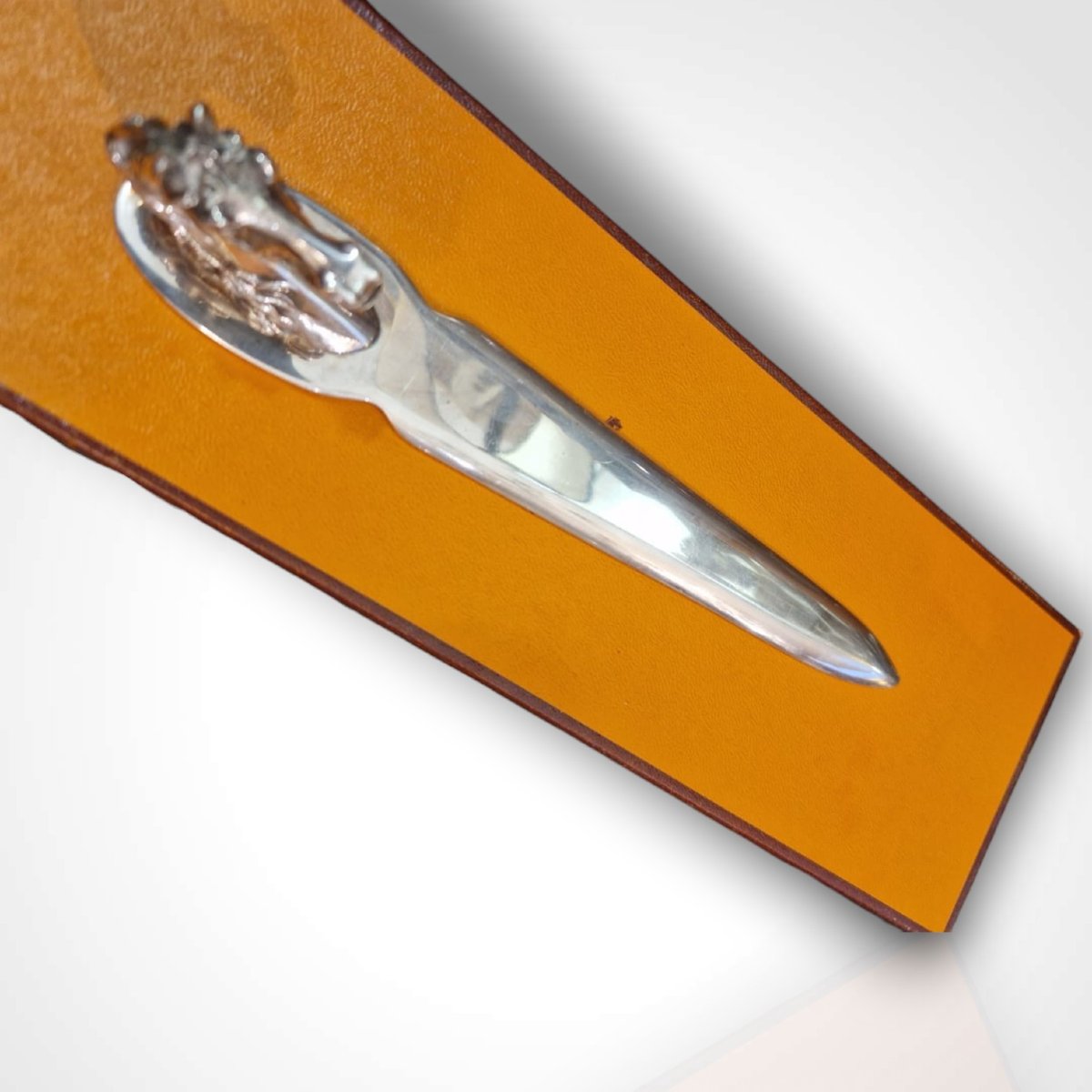Hermès, coupe papier en métal argenté , XXe-photo-4