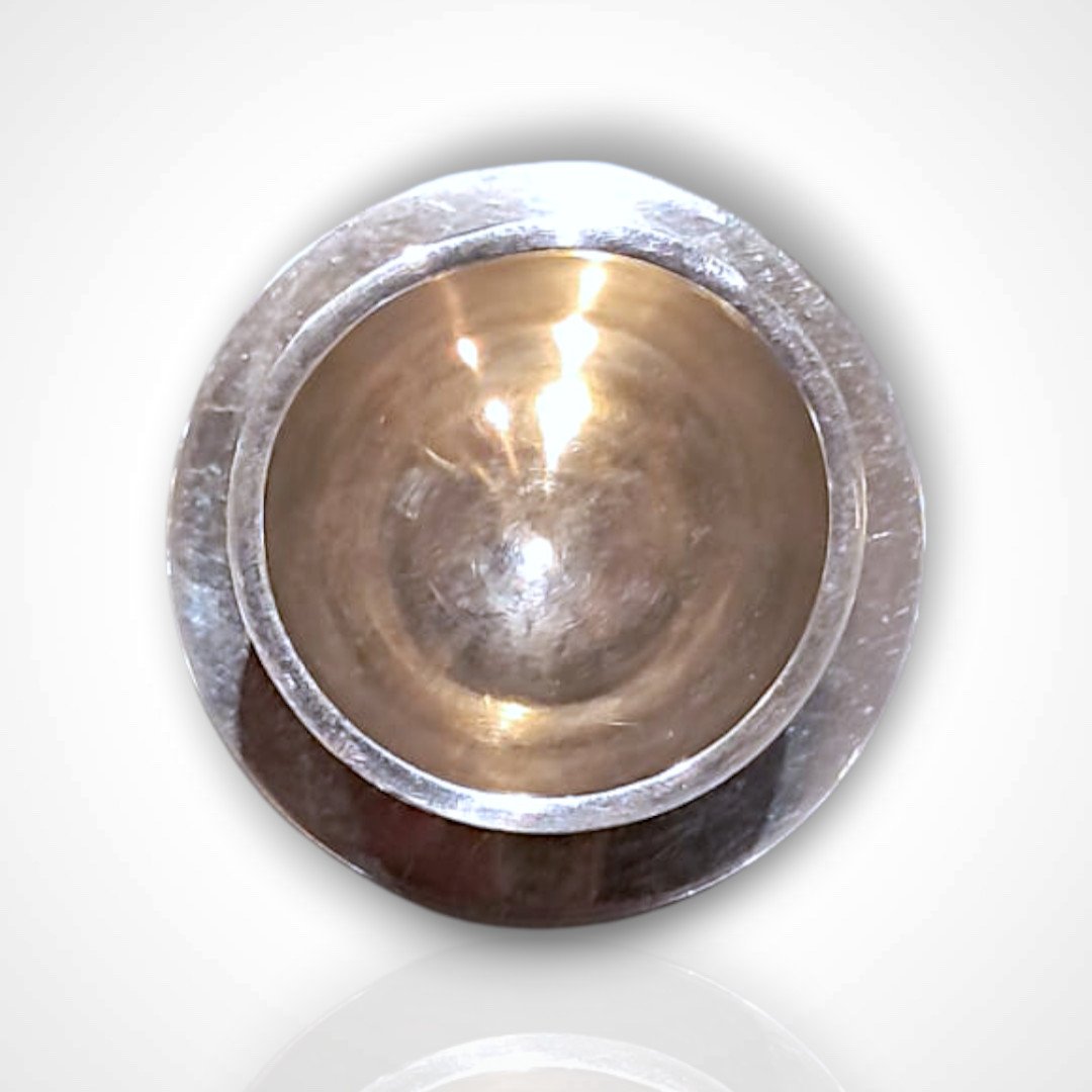 Jean Després, Silver-plated Metal Egg Cup, 20th Century-photo-4