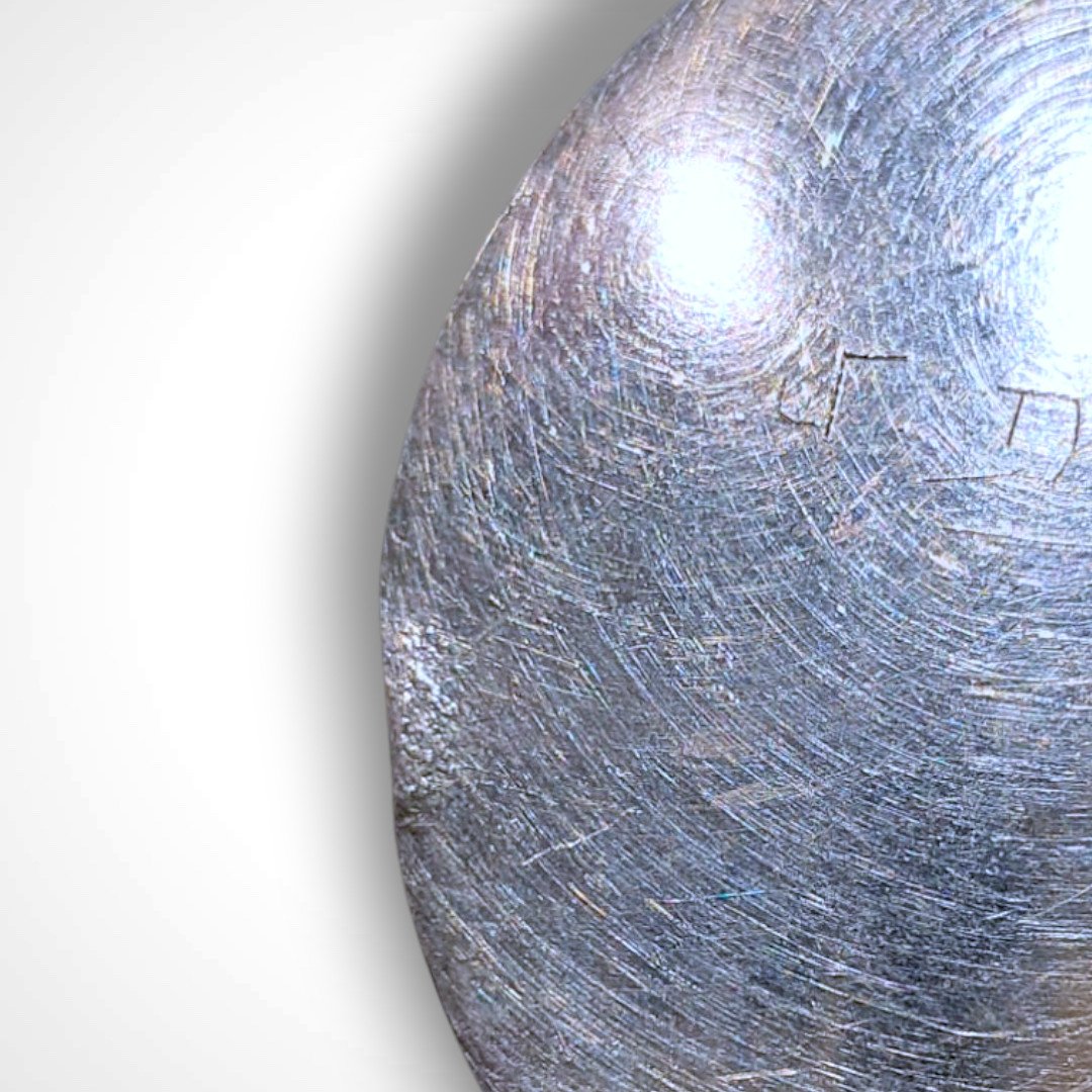 Jean Després, Silver-plated Metal Egg Cup, 20th Century-photo-4