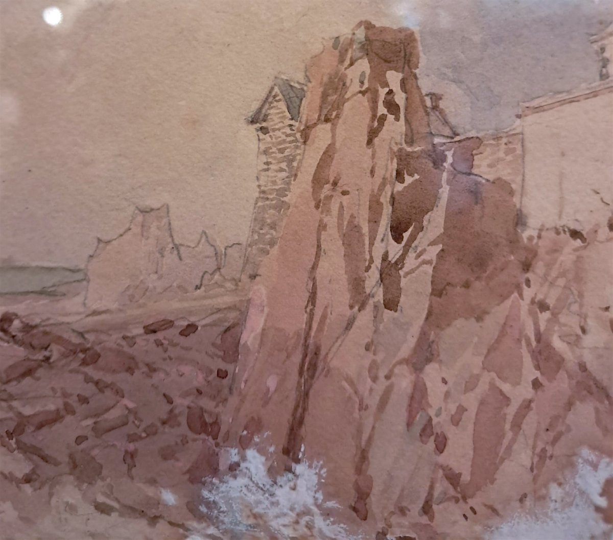 Frédéric De Haenen, Paon Lighthouse On The Island Of Bréhat, 1920s-photo-2