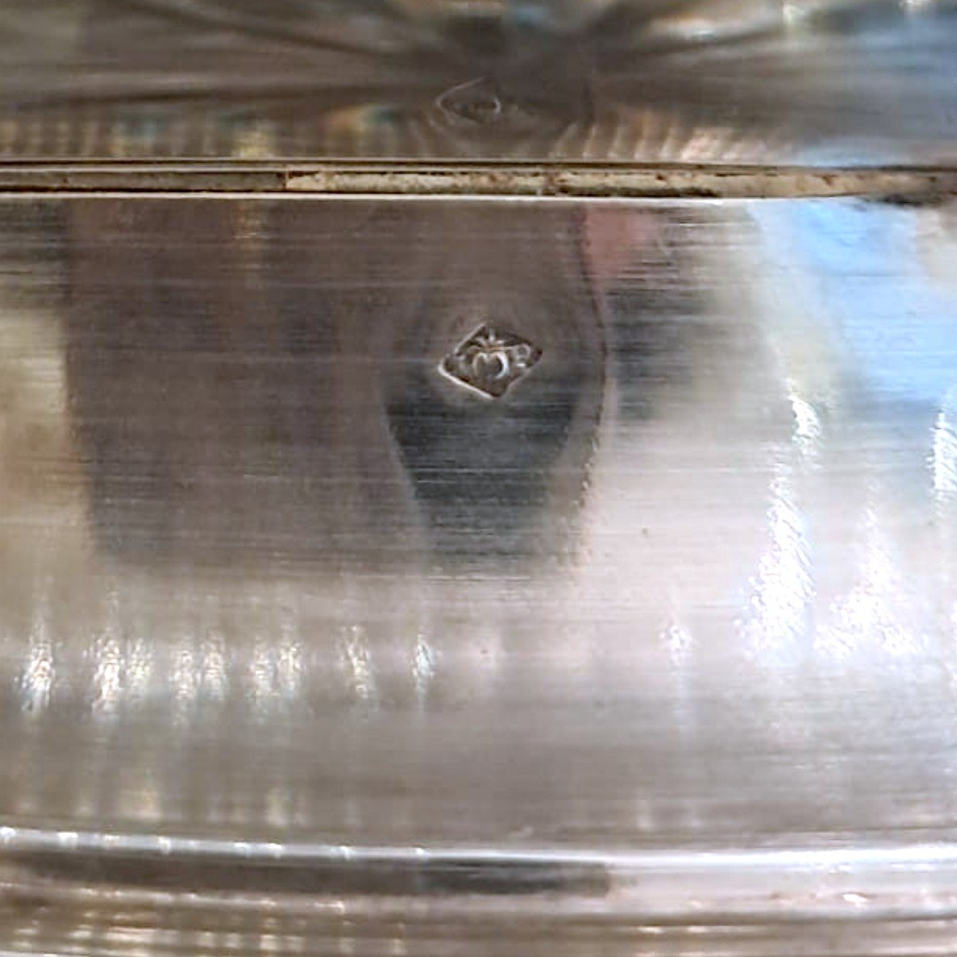 Crystal And Silver Goblet, Early 20th Century-photo-3