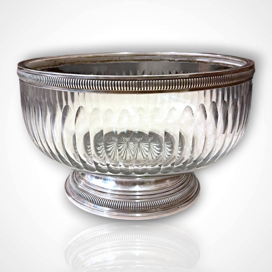 Crystal And Silver Goblet, Early 20th Century