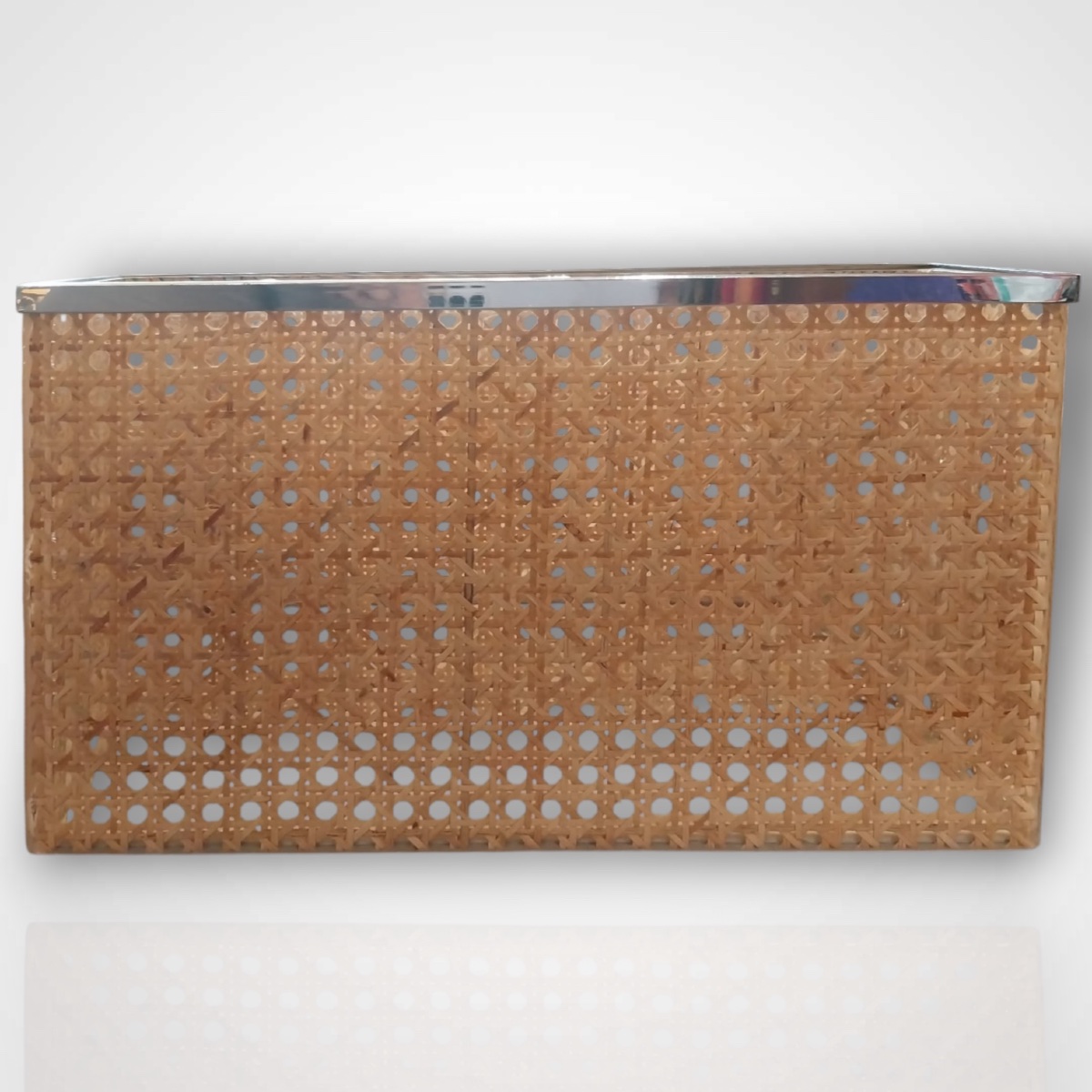 Gabriella Crespi pour Dior, porte-revue en plexi et rotin, XXe