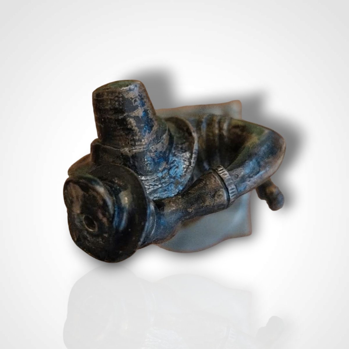 Paire de statuettes en bronze sur leurs socles en marbre, XIXe-photo-6