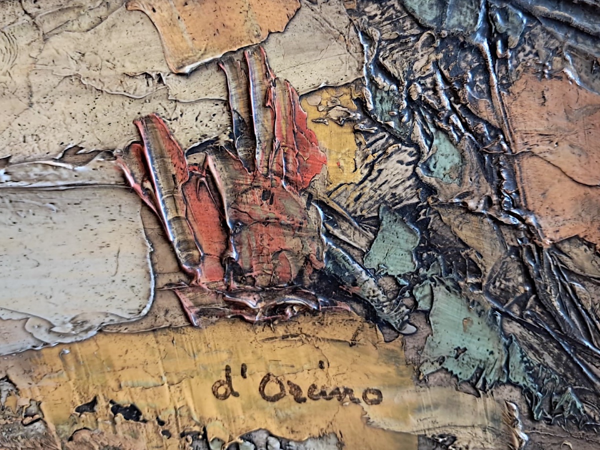 D’Orcino, paysage camarguais, huile sur toile, XXe-photo-3