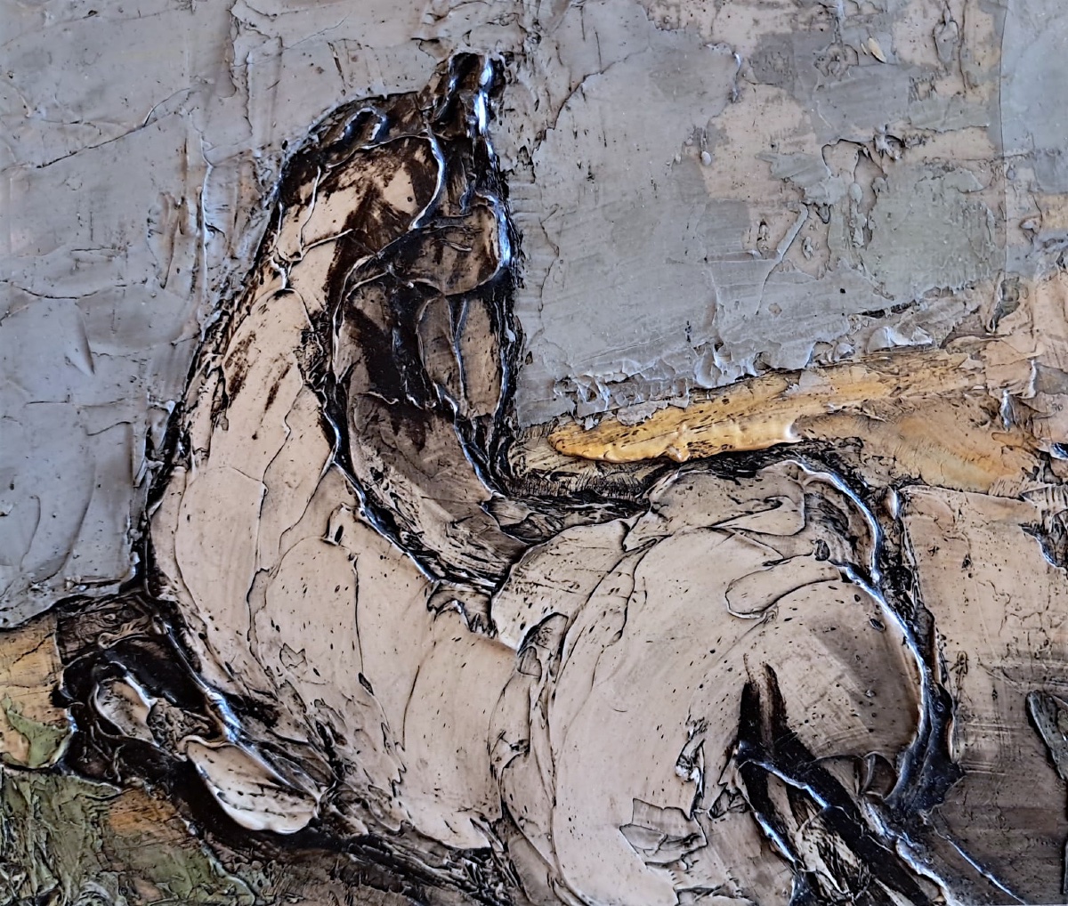 D’Orcino, paysage camarguais, huile sur toile, XXe-photo-1