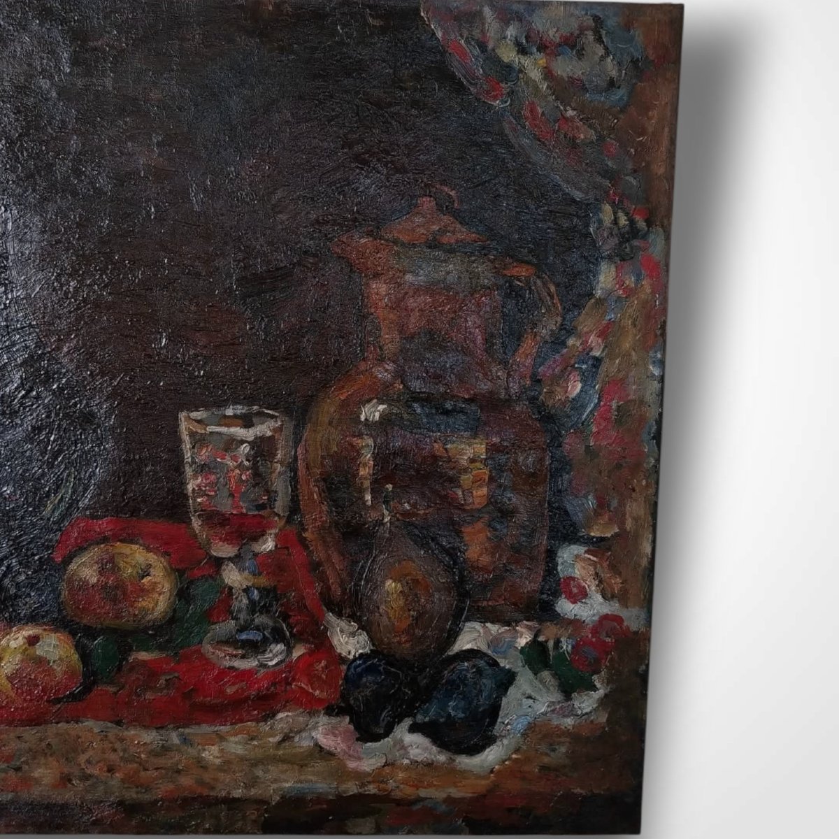 Oil On Canvas, Still Life, 20th Century-photo-1