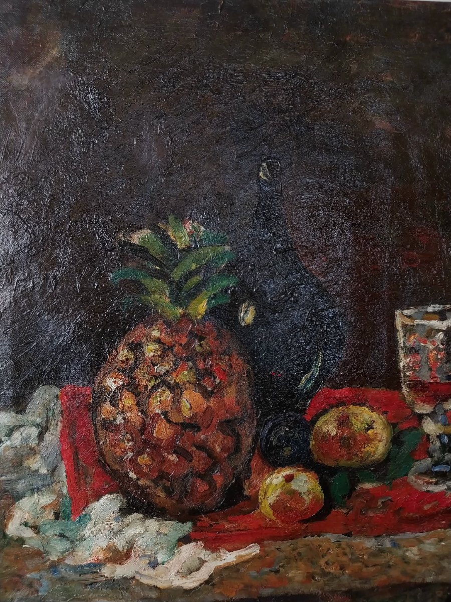 Oil On Canvas, Still Life, 20th Century-photo-2