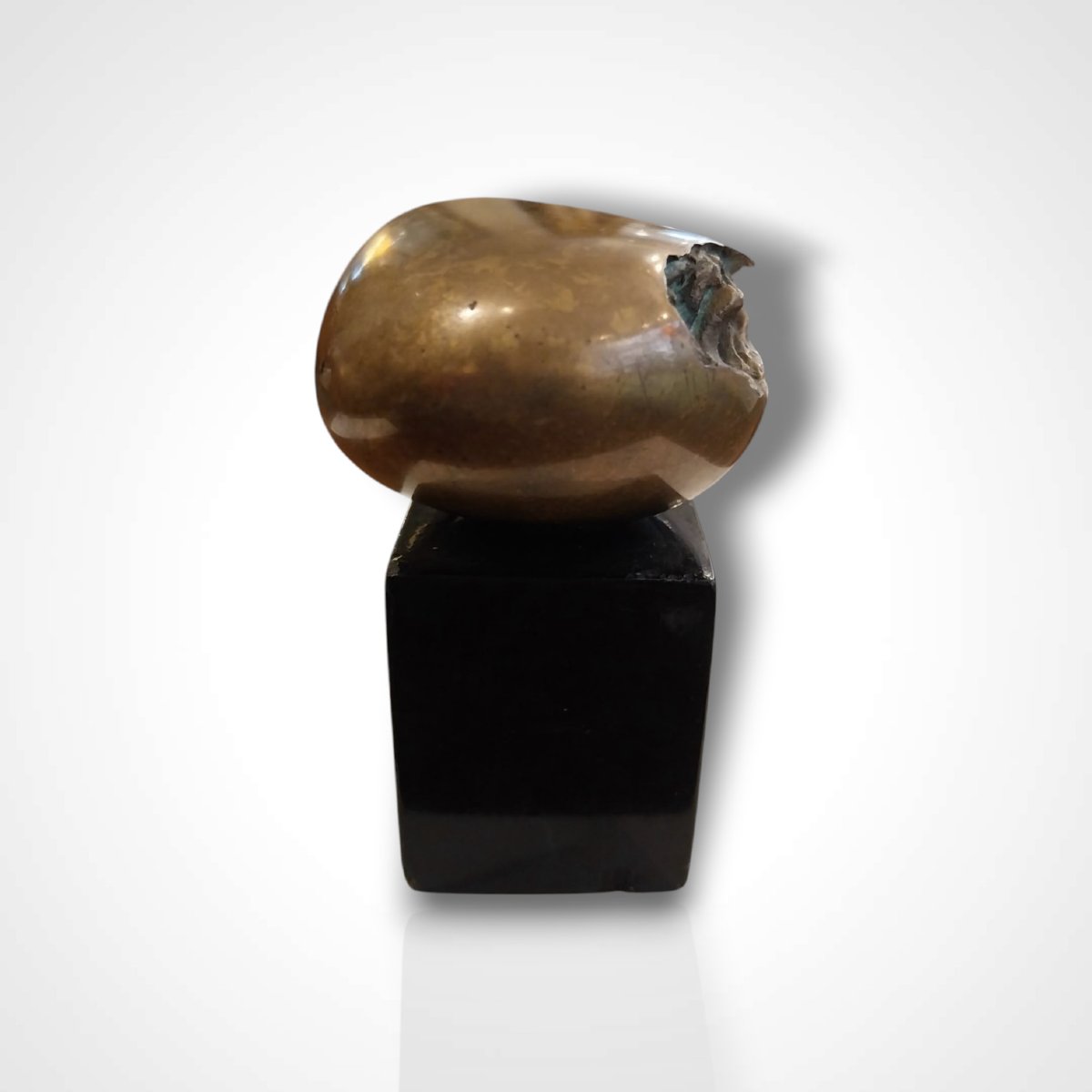 Abstract Bronze Sculpture, 1970s.-photo-2
