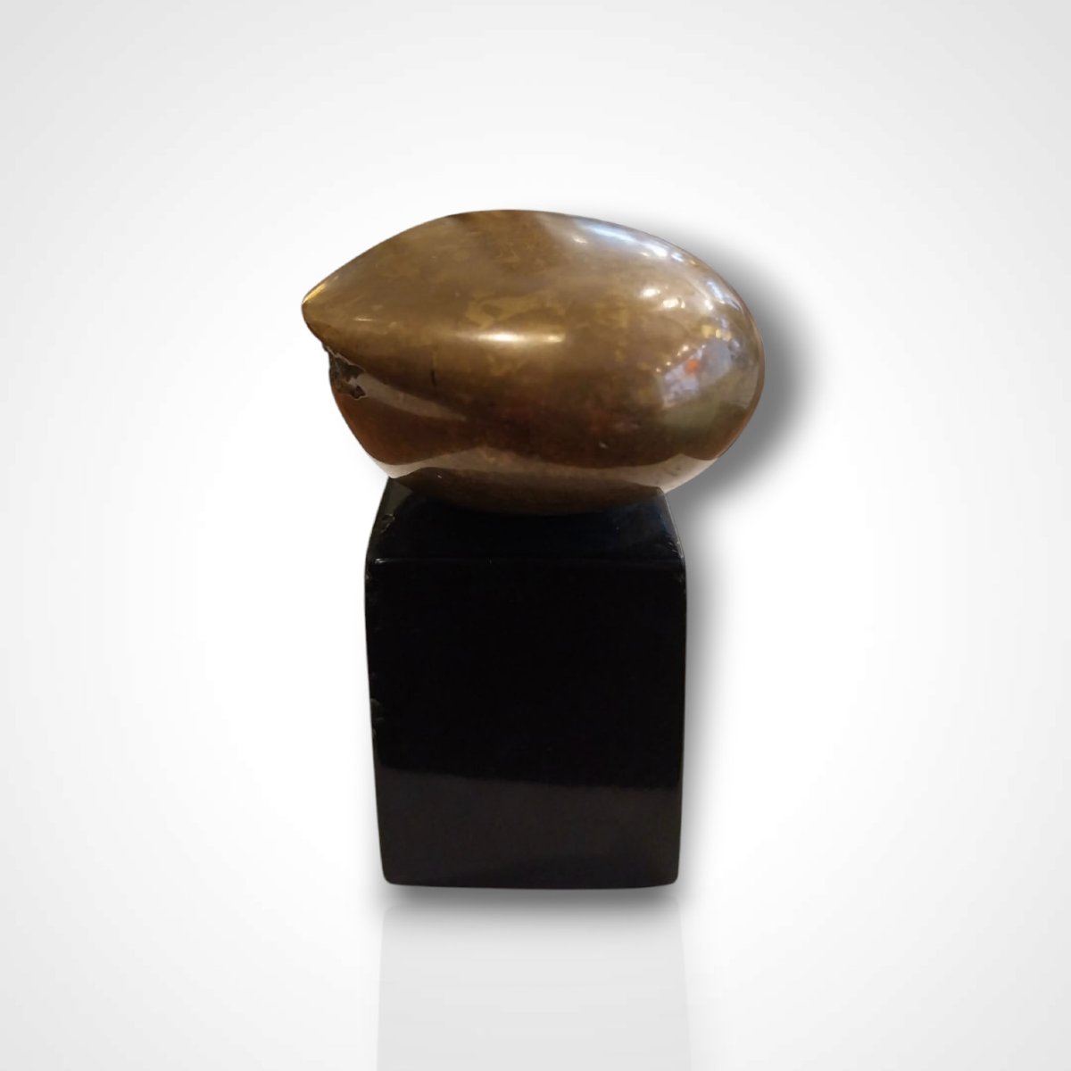 Abstract Bronze Sculpture, 1970s.-photo-3