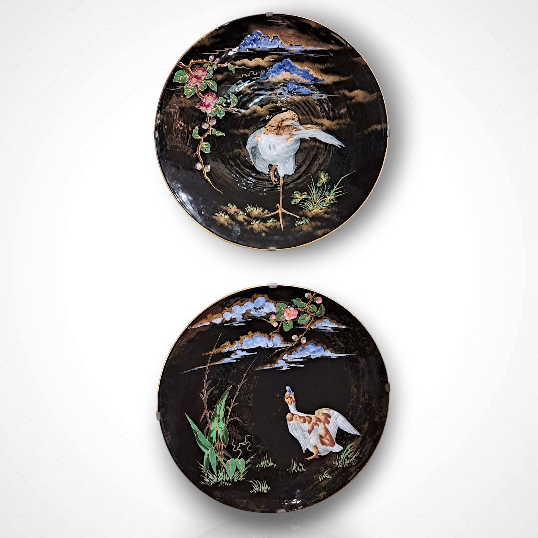 Keller And Guérin, Pair Of Dishes, Late 19th–early 20th Century