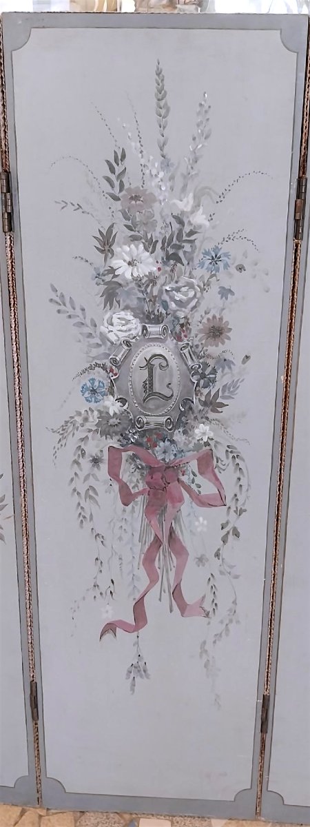 Wooden Folding Screen, Late 19th Century-photo-1