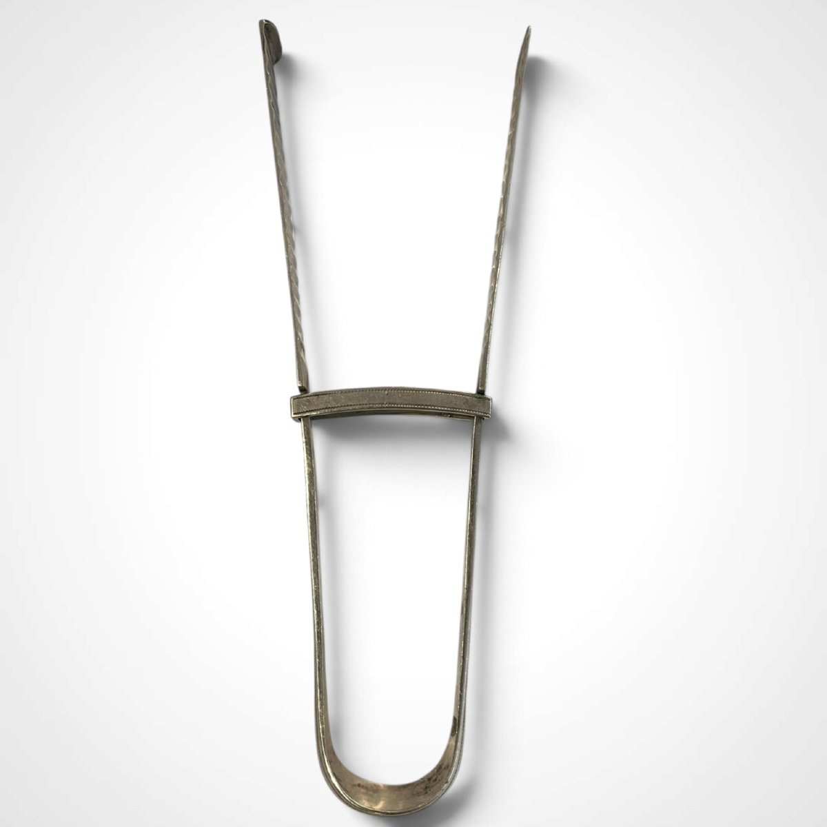Solid Silver Asparagus Tongs, 19th Century -photo-3