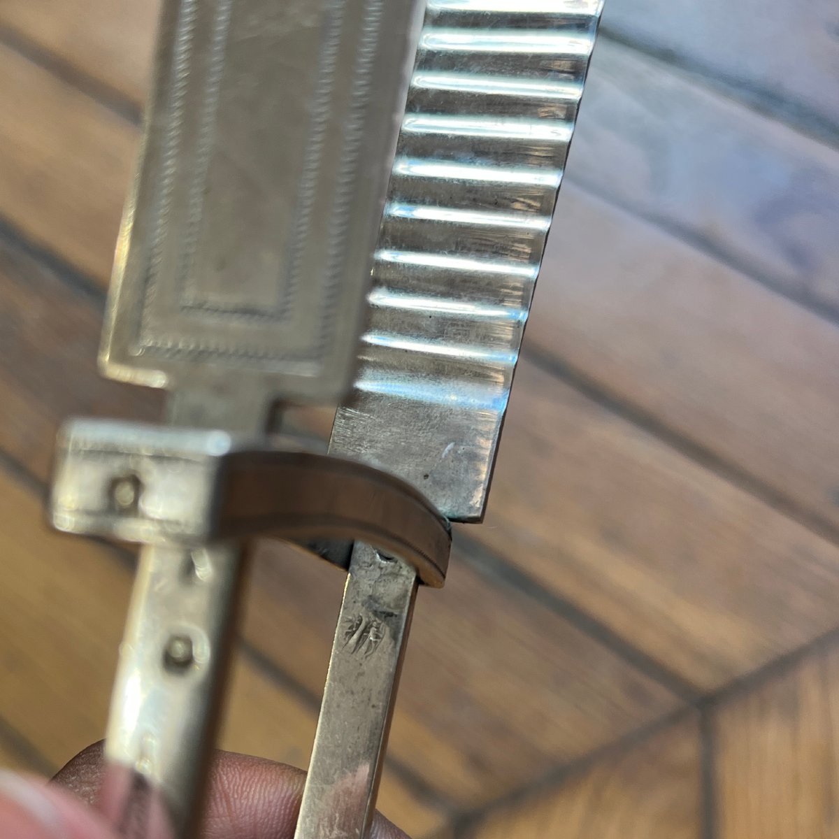 Solid Silver Asparagus Tongs, 19th Century -photo-7