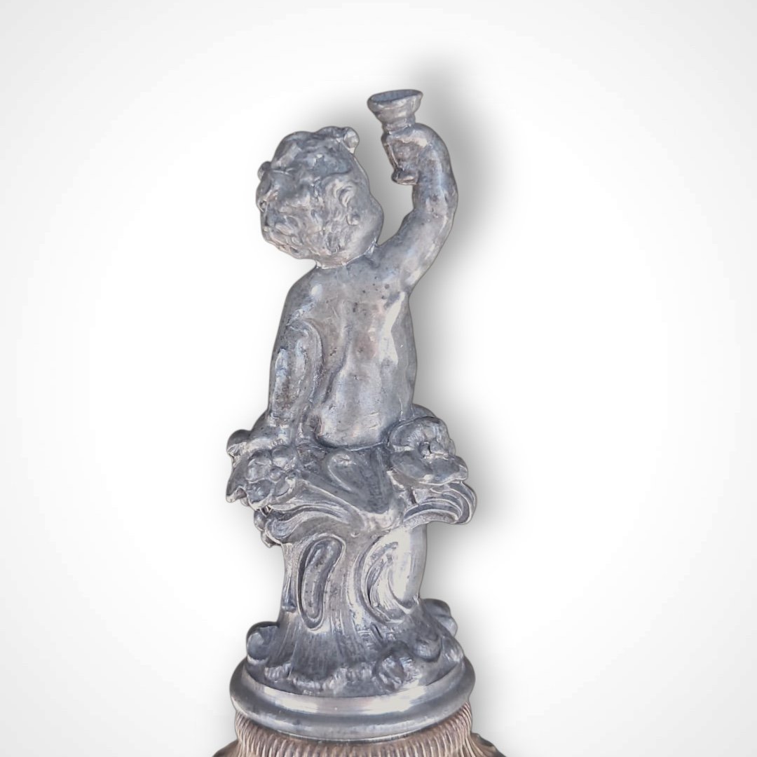 Bronze Figurine Depicting Bacchus As A Child, 19th Century-photo-4