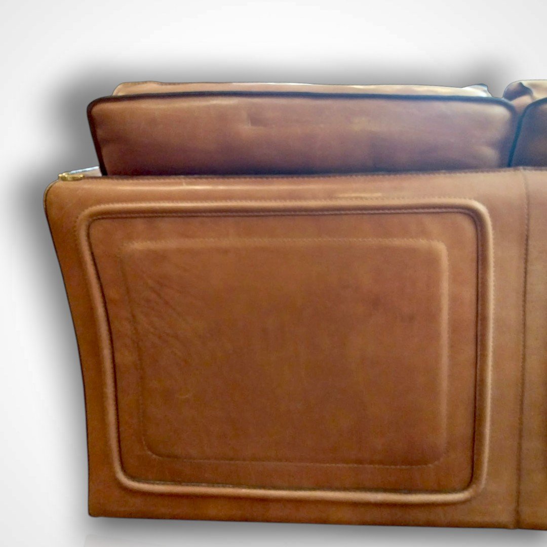 Roche Bobois, Vintage Leather Sofa, 1970s-photo-7