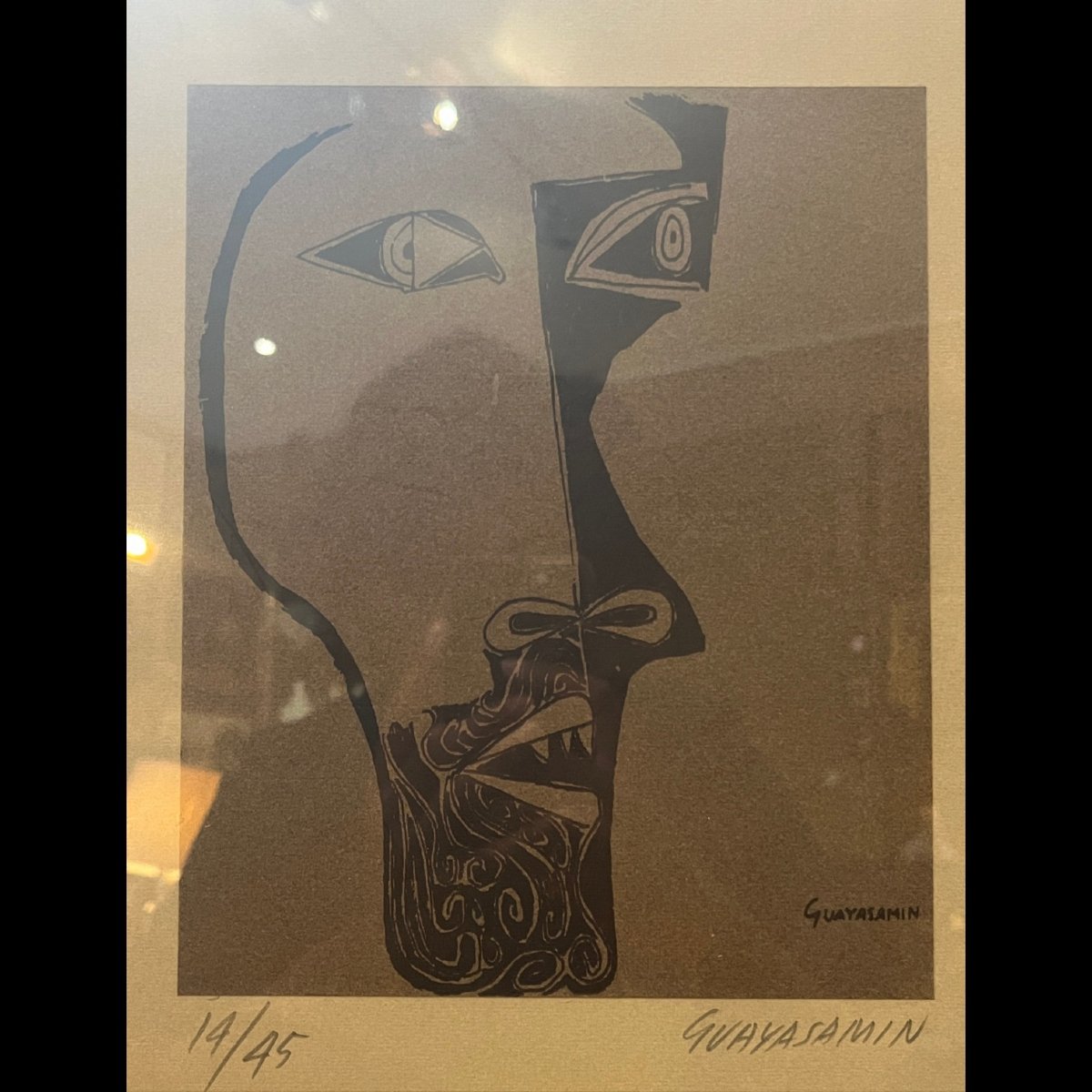 Oswaldo Guayasamin, Lithographie, Sans Titre, milieu XXe -photo-2