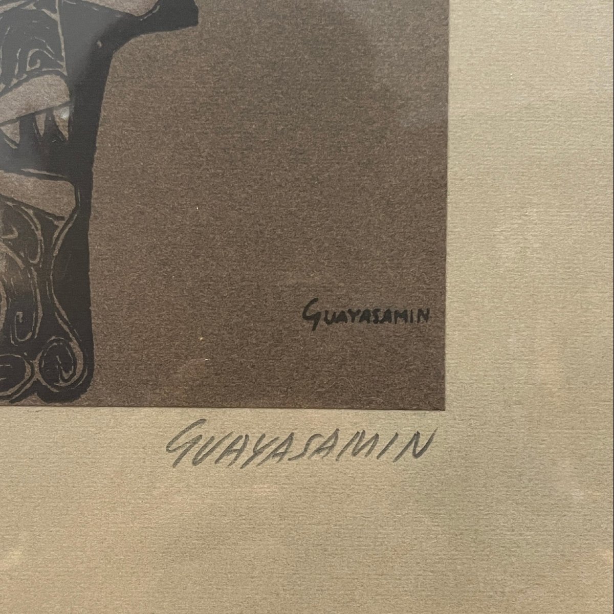 Oswaldo Guayasamin, Lithographie, Sans Titre, milieu XXe -photo-4