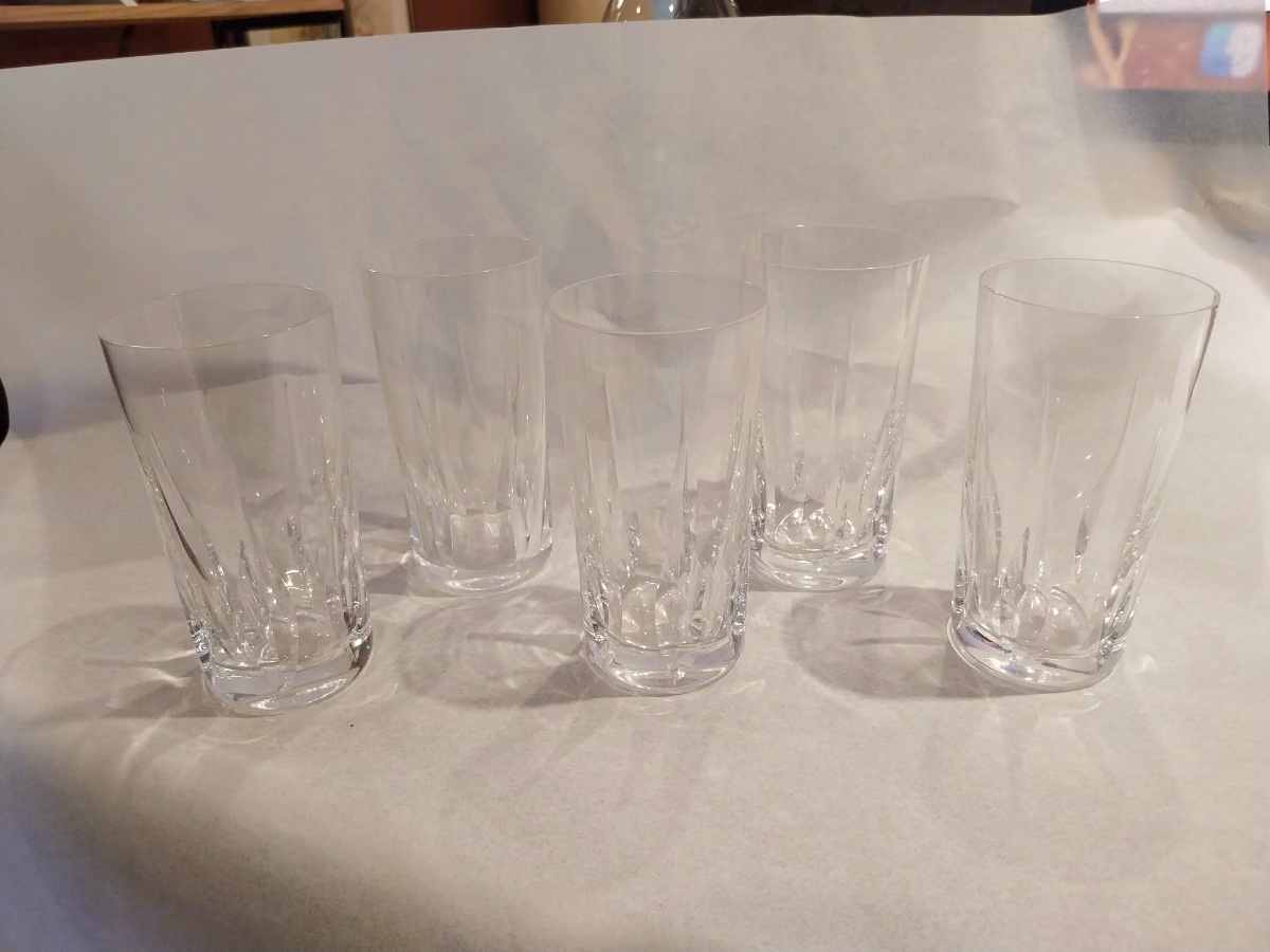Saint Louis, ensemble de verres à orangeade, modèle Deauville, XXe-photo-3