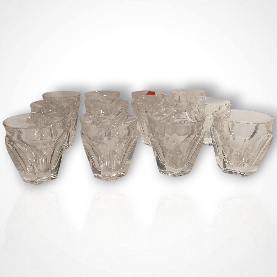 Baccarat, Set Of Glasses, Harcourt Talleyrand Model, 20th Century-photo-2