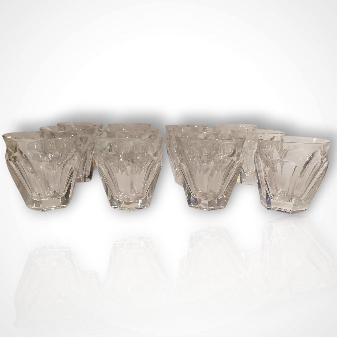 Baccarat, Set Of Glasses, Harcourt Talleyrand Model, 20th Century
