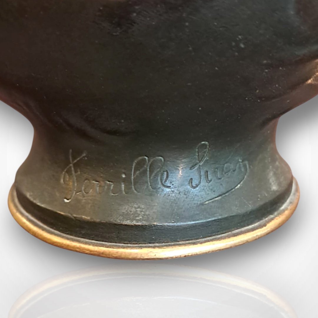 Charles Georges Ferville-Suan, vase “Au clair de la lune”, fin XIXe-début XXe-photo-3