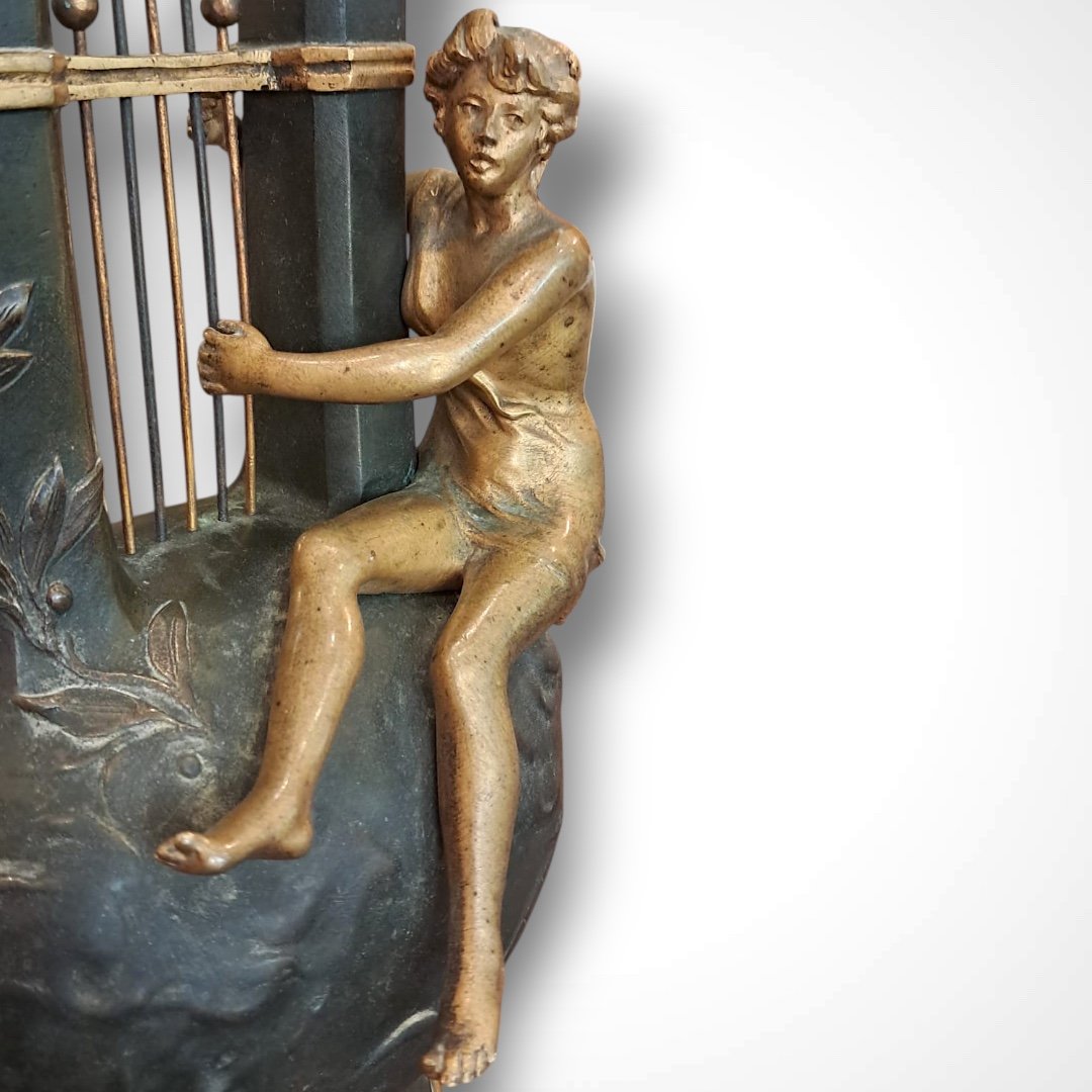 Charles Georges Ferville-Suan, vase “Au clair de la lune”, fin XIXe-début XXe-photo-4